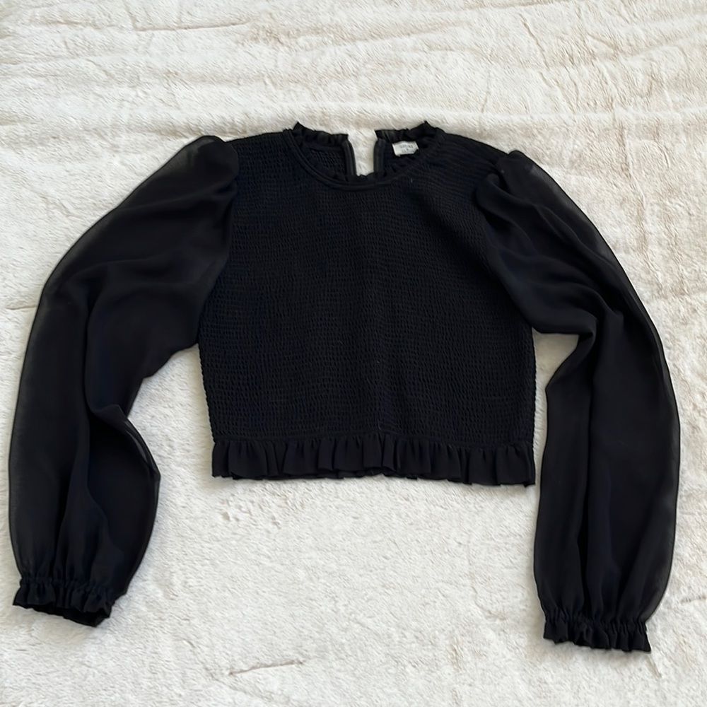 Aritzia Wilfred black Tempest Blouse